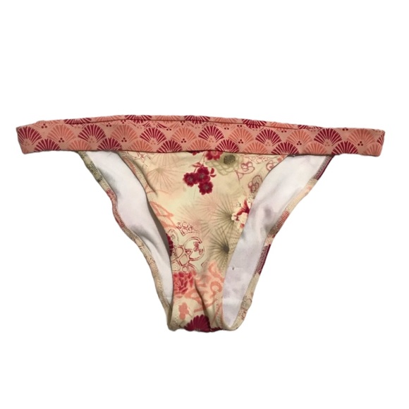 Victoria's Secret Other - Victoria’s Secret Bikini Bottom Colorful Two Patterns with Florals Size S